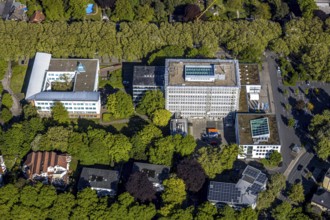Aerial photograph, Unna district administration, Unna district health and environmental authority,