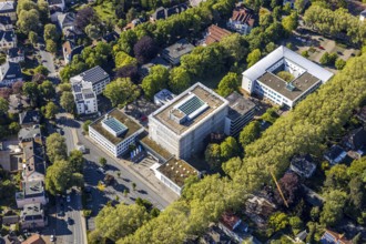 Aerial photograph, Unna district administration, Unna district health and environmental authority,