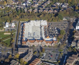 Aerial view, E-Center Alnwicker Ring, Voerde, Ruhr area, North Rhine-Westphalia, Germany, DE,