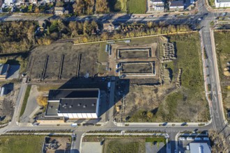 Aerial view, former Niederberg colliery, Neukirchen, Neukirchen-Vluyn, Ruhr area, North