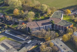 Aerial view, AWO Willy-Könen-Seniorenzentrum, Vluyn, Neukirchen-Vluyn, Ruhr area, North