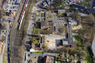 Aerial photo, Overbergschule, Schillerschule, Arminstraße, Osterfeld, Oberhausen, Ruhr area, North