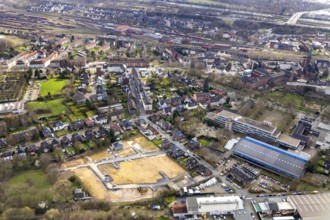 Aerial view, Lilienthalstraße development area, Nürnberger Straße, Osterfeld comprehensive school,