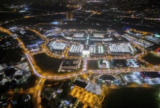 Aerial view, Centro shopping centre, Oberhausen-Neue Mitte, arcade, play station, CentrO-Promenade,