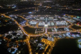 Aerial view, Centro shopping centre, Oberhausen-Neue Mitte, arcade, play station, CentrO-Promenade,