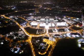 Aerial view, Centro shopping centre, Oberhausen-Neue Mitte, arcade, play station, CentrO-Promenade,