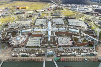 Aerial view, Centro shopping centre, Oberhausen, Centro-Promenade, Ruhr area, North