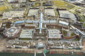 Aerial view, Centro shopping centre, Oberhausen, Centro-Promenade, Ruhr area, North