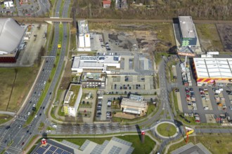Aerial view, Hotel Super 8 by Wyndham Oberhausen, XIAO Restaurant, The ASH - Oberhausen, B&B Hotel