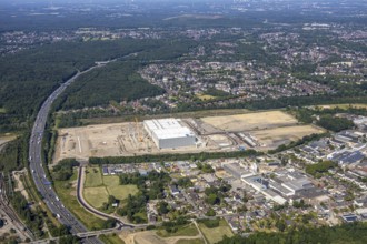 Aerial view, Oberhausen, Logport V, Duisport, Waldteichstraße industrial estate,