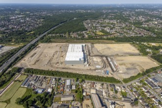 Aerial view, Oberhausen, Logport V, Duisport, Waldteichstraße industrial estate,