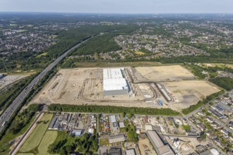 Aerial view, Oberhausen, Logport V, Duisport, Waldteichstraße industrial estate,