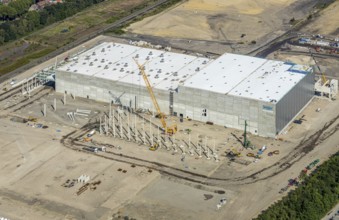 Aerial view, Oberhausen, Logport V, Duisport, Waldteichstraße industrial estate,