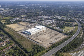 Aerial view, Oberhausen, Logport V, Duisport, Waldteichstraße industrial estate,
