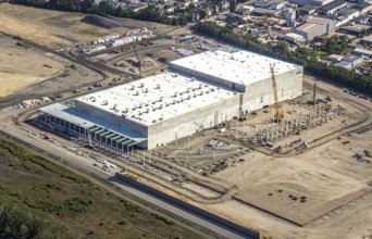 Aerial view, Oberhausen, Logport V, Duisport, Waldteichstraße industrial estate,