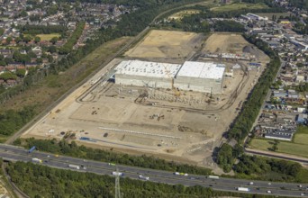 Aerial view, Oberhausen, Logport V, Duisport, Waldteichstraße industrial estate,