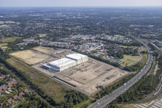 Aerial view, Oberhausen, Logport V, Duisport, Waldteichstraße industrial estate,