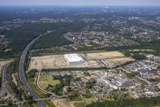 Aerial view, Oberhausen, Logport V, Duisport, Waldteichstraße industrial estate,