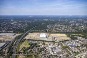 Aerial view, Oberhausen, Logport V, Duisport, Waldteichstraße industrial estate,