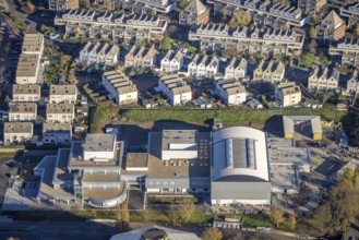 Aerial view, residential area Auf der Höchte, Höchtebögen, Berufsförderungswerk der Bauindustrie