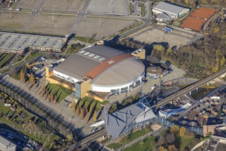 Aerial photo, König-Pilsener-ARENA, Borbeck, Oberhausen, Ruhr area, North Rhine-Westphalia,