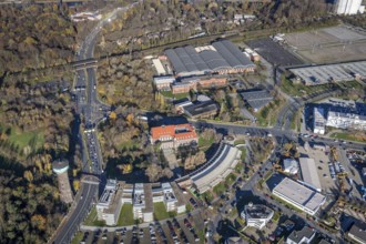 Aerial view, TZU Technology Centre for Environmental Protection Management, RWW Water Tower,