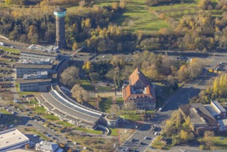 Aerial view, TZU Technology Centre for Environmental Protection Management, RWW Water Tower,