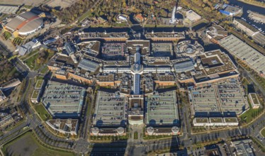 Aerial view, CentrO shopping centre, Borbeck, Oberhausen, Ruhr area, North Rhine-Westphalia,