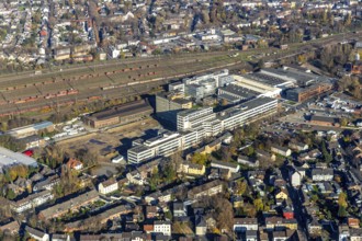 Aerial view, Quartier231 BusinessPark, Lirich, Oberhausen, Ruhr area, North Rhine-Westphalia,