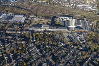 Aerial view, Quartier231 BusinessPark, Lirich, Oberhausen, Ruhr area, North Rhine-Westphalia,