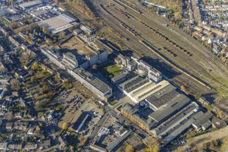 Aerial view, Quartier231 BusinessPark, Lirich, Oberhausen, Ruhr area, North Rhine-Westphalia,