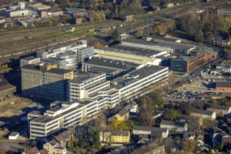 Aerial view, Quartier231 BusinessPark, Lirich, Oberhausen, Ruhr area, North Rhine-Westphalia,