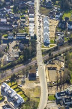 Aerial view, new development area Friedhofstrasse, Linksruhr, Mülheim an der Ruhr, Ruhr area, North