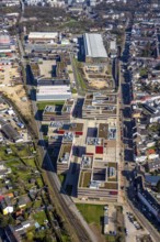 Aerial photo, Campus Mühlheim, MH Hochschule Ruhr West, Linksruhr, Mülheim an der Ruhr, Ruhr area,