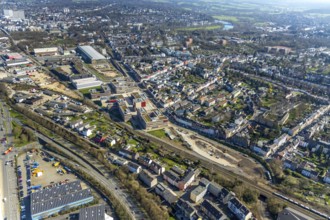 Aerial photo, Campus Mühlheim, MH Hochschule Ruhr West, Linksruhr, Mülheim an der Ruhr, Ruhr area,
