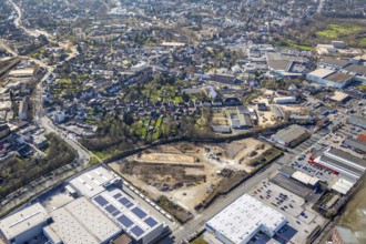 Aerial view, former recycling plant Weseler Straße, industrial estate, Paul Jost GmbH, Linksruhr,