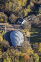 Aerial view, LVR-Industriemuseum St. Antony-Hütte, Klosterhardt, Oberhausen, Ruhr area, North