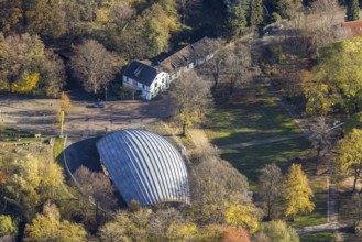Aerial view, LVR-Industriemuseum St. Antony-Hütte, Klosterhardt, Oberhausen, Ruhr area, North