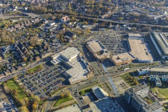 Aerial view, Sterkrader Tor Oberhausen shopping centre, Deer-Center, Sterkrade Mitte, Oberhausen,