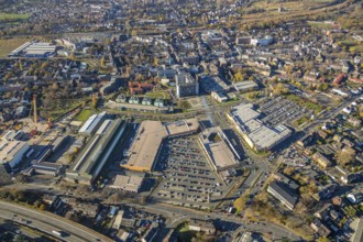 Aerial view, Sterkrader Tor Oberhausen shopping centre, Deer-Center, Sterkrade Mitte, Oberhausen,