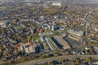 Aerial view, Sterkrader Tor Oberhausen shopping centre, Deer-Center, Sterkrade Mitte, Oberhausen,