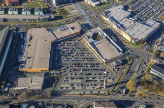 Aerial view, Sterkrader Tor Oberhausen shopping centre, Deer-Center, Sterkrade Mitte, Oberhausen,