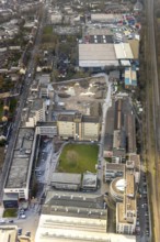 Aerial view, Quartier231 business park, construction site, Oberhausen, Ruhr area, North
