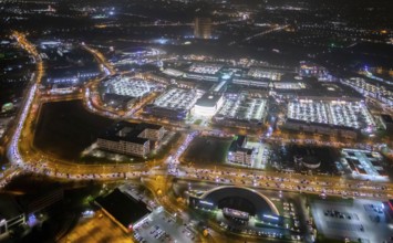 Aerial view, Centro shopping centre, Oberhausen-Neue Mitte, arcade, play station, CentrO-Promenade,