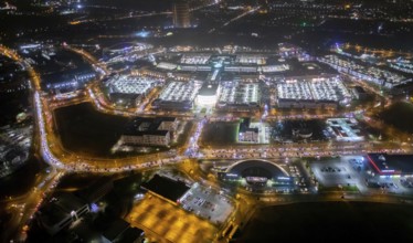 Aerial view, Centro shopping centre, Oberhausen-Neue Mitte, arcade, play station, CentrO-Promenade,