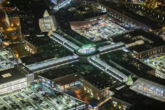 Aerial view, Centro shopping centre, Oberhausen-Neue Mitte, arcade, play station, CentrO-Promenade,