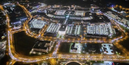 Aerial view, Centro shopping centre, Oberhausen-Neue Mitte, arcade, play station, CentrO-Promenade,