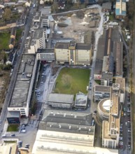Aerial view, Quartier231 business park, construction site, Oberhausen, Ruhr area, North