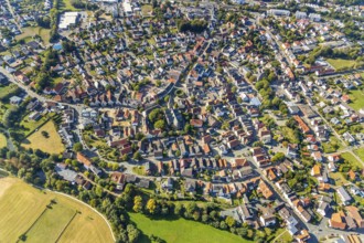 Aerial view, local view, parish church St. Marien, Steinheim, OWL, Ostwestfalen-Lippe, East