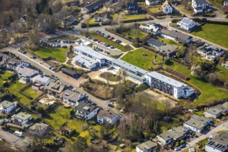 Aerial photo, Neurological Clinic Sorpesee, Langscheid, Sundern, Sauerland, North Rhine-Westphalia,
